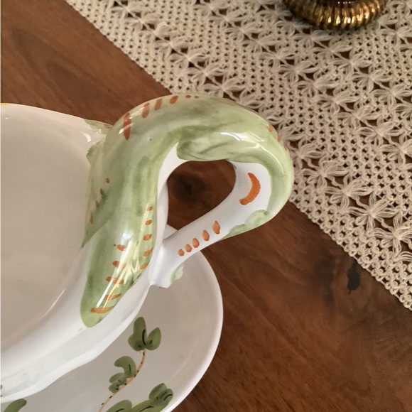 Vintage Cantagalli hand Painted gravy boat - Picture 7 of 8
